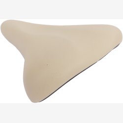 Cykelsadel til 20-26" brnecykel - creme hvid