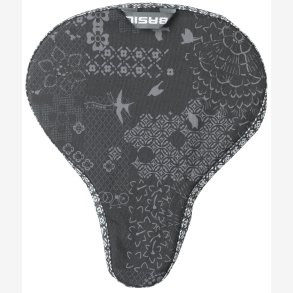 Cykelsadel cover Basil Bohme 28 x 23 x 1 cm - mrkegr, vandtt