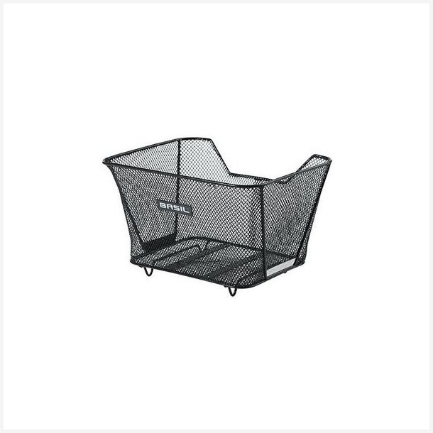 Cykelkurv bagmonteret Basil Lesto med WSL-system 32 x 41 x 25 cm - sort