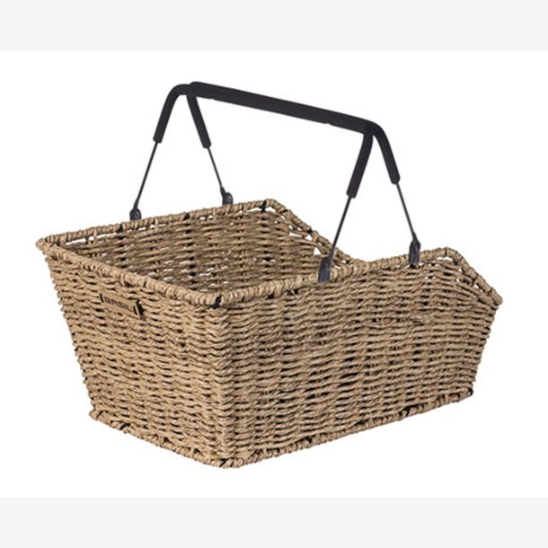 Cykelkurv for rear Basil Cento Rattan Look Multi 47 x 34 x 26 cm - seagrass