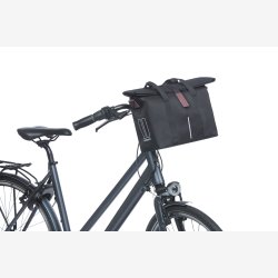 Cykeltaske Basil City MIK 8-11 liter 39,5 x 39 x 15 cm - sort, til for/bag