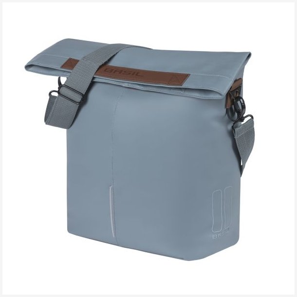 Cykeltaske Basil City Shopper 14 liters 49 x 30 x 18 cm - grafitbl vegan lder
