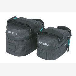 Sadeltaske S Basil Discovery 365D 0.5 liter 7 x 8 x 14 cm - sort melee