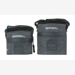 Sadeltaske S Basil Discovery 365D 0.5 liter 7 x 8 x 14 cm - sort melee