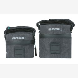 Sadeltaske M Basil Discovery 365D 1.0 liter 10 x 9 x 15 cm - sort melee