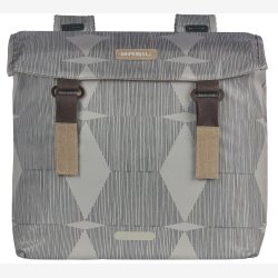 Dobbelt cykeltaske Basil Elegance 40-49 liter 40 x 38 x 16 cm - gr (chateau taupe)