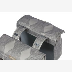 Dobbelt cykeltaske Basil Elegance 40-49 liter 40 x 38 x 16 cm - gr (chateau taupe)