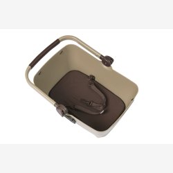 Hunde cykelkurv Basil Buddy KF 32 liter 45 x 32 x 22 cm - biscotti brun