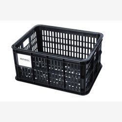 Recycled Cykelkasse Basil Crate S 17.5 liters 29 x 39 x 20 cm - black