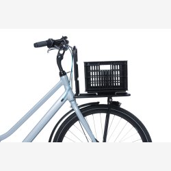 Recycled Cykelkasse Basil Crate S 17.5 liters 29 x 39 x 20 cm - black