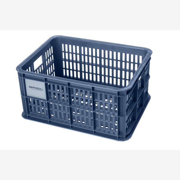 Recycled Cykelkasse Basil Crate S 17.5 liters 29 x 39 x 20 cm - bluestone