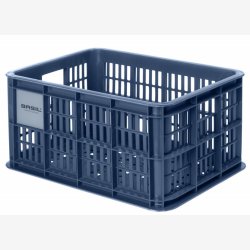 Recycled Cykelkasse Basil Crate S 17.5 liters 29 x 39 x 20 cm - bluestone