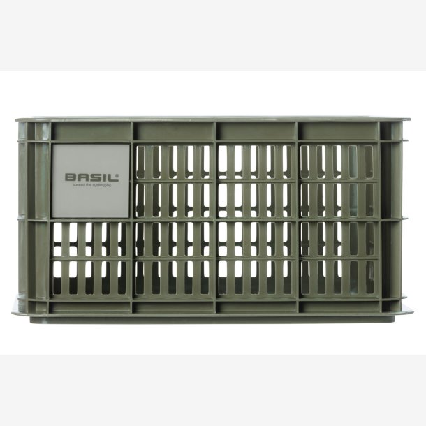 Recycled Cykelkasse Basil Crate S 17.5 liters 29 x 39 x 20 cm - moss green