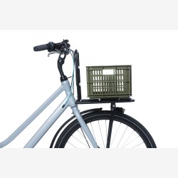 Recycled Cykelkasse Basil Crate S 17.5 liters 29 x 39 x 20 cm - moss green