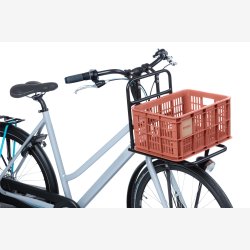 Recycled Cykelkasse Basil Crate S 17.5 liters 29 x 39 x 20 cm - terra red