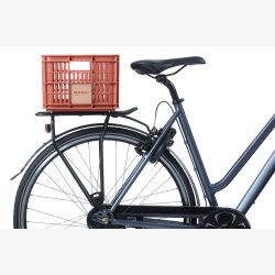 Recycled Cykelkasse Basil Crate S 17.5 liters 29 x 39 x 20 cm - terra red