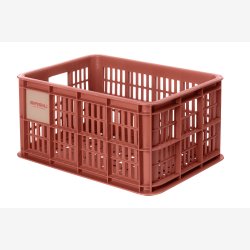 Recycled Cykelkasse Basil Crate S 17.5 liters 29 x 39 x 20 cm - terra red