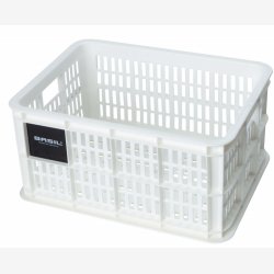 Recycled Cykelkasse Basil Crate S 17.5 liters 29 x 39 x 20 cm - bright white