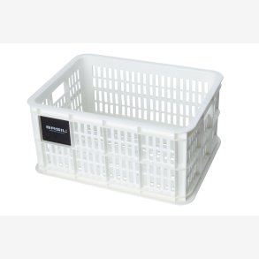 Recycled Cykelkasse Basil Crate S 17.5 liters 29 x 39 x 20 cm - bright white