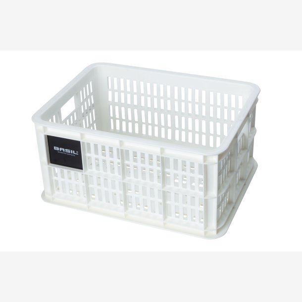 Recycled Cykelkasse Basil Crate S 17.5 liters 29 x 39 x 20 cm - bright white