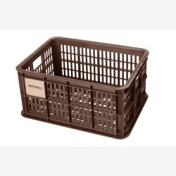 Recycled Cykelkasse Basil Crate S 17.5 liters 29 x 39 x 20 cm - brown
