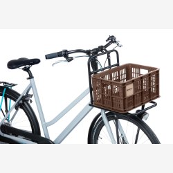 Recycled Cykelkasse Basil Crate S 17.5 liters 29 x 39 x 20 cm - brown