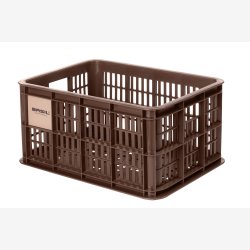 Recycled Cykelkasse Basil Crate S 17.5 liters 29 x 39 x 20 cm - brown