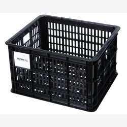 Recycled cykelkasse Basil Crate M 29.5 liters 35 x 45 x 25 cm - sort