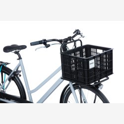Recycled cykelkasse Basil Crate M 29.5 liters 35 x 45 x 25 cm - sort