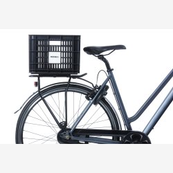 Recycled cykelkasse Basil Crate M 29.5 liters 35 x 45 x 25 cm - sort
