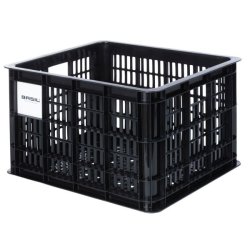 Recycled cykelkasse Basil Crate M 29.5 liters 35 x 45 x 25 cm - sort