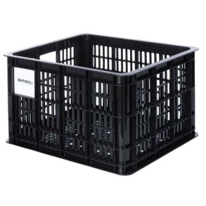 Recycled cykelkasse Basil Crate M 29.5 liters 35 x 45 x 25 cm - sort