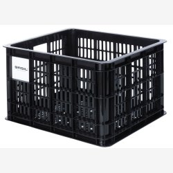 Recycled cykelkasse Basil Crate M 29.5 liters 35 x 45 x 25 cm - sort
