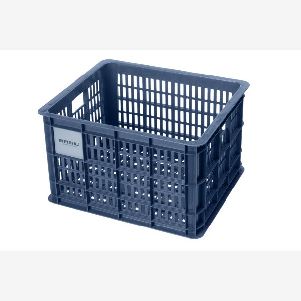 Recycled Cykelkasse Basil Crate M 29,5 liters 35 x 45 x 25 cm - bluestone