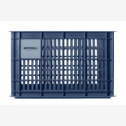 Recycled Cykelkasse Basil Crate M 29,5 liters 35 x 45 x 25 cm - bluestone