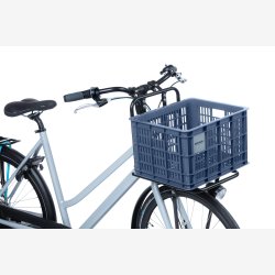 Recycled Cykelkasse Basil Crate M 29,5 liters 35 x 45 x 25 cm - bluestone