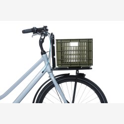 Recycled Cykelkasse Basil Crate M 29.5 liters 35 x 45 x 25 cm - moss green