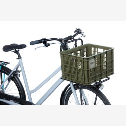 Recycled Cykelkasse Basil Crate M 29.5 liters 35 x 45 x 25 cm - moss green