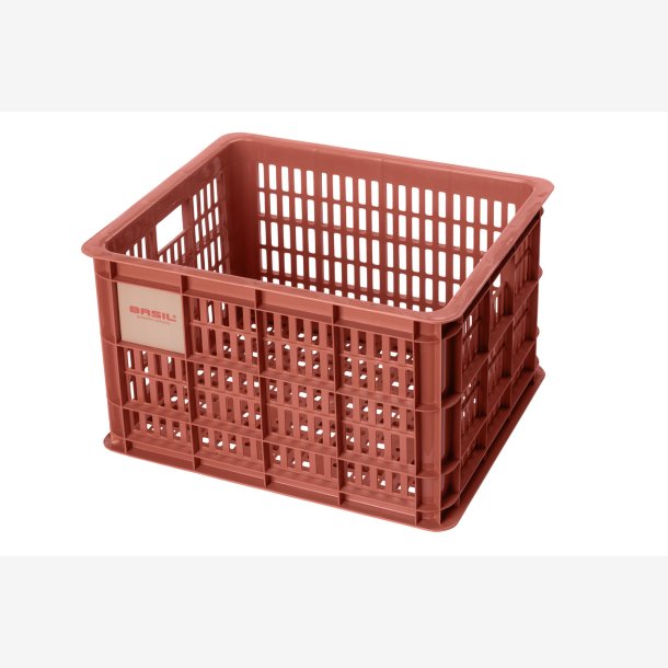 Recycled Cykelkasse Basil Crate M 29.5 liters 35 x 45 x 25 cm - terra red