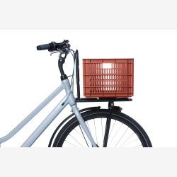 Recycled Cykelkasse Basil Crate M 29.5 liters 35 x 45 x 25 cm - terra red
