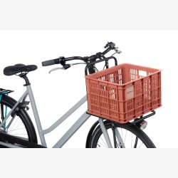 Recycled Cykelkasse Basil Crate M 29.5 liters 35 x 45 x 25 cm - terra red