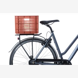 Recycled Cykelkasse Basil Crate M 29.5 liters 35 x 45 x 25 cm - terra red