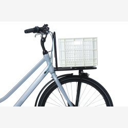 Recycled Cykelkasse Basil Crate M 29.5 liters 35 x 45 x 25 cm - bright white
