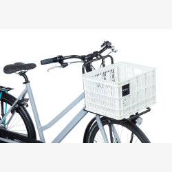 Recycled Cykelkasse Basil Crate M 29.5 liters 35 x 45 x 25 cm - bright white
