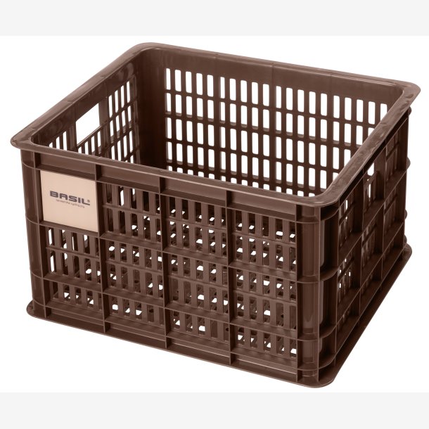 Recycled Cykelkasse Basil Crate M 29.5 liters 35 x 45 x 25 cm - brown