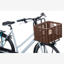 Recycled Cykelkasse Basil Crate M 29.5 liters 35 x 45 x 25 cm - brown