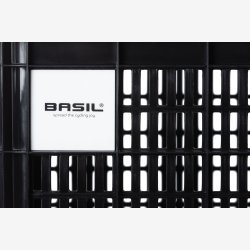 Recycled Cykelkasse Basil Crate L 40,0 liters 39 x 49 x 26 cm - black
