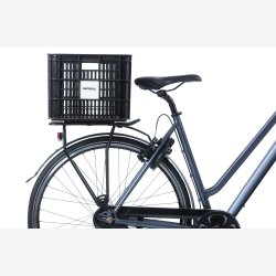 Recycled Cykelkasse Basil Crate L 40,0 liters 39 x 49 x 26 cm - black