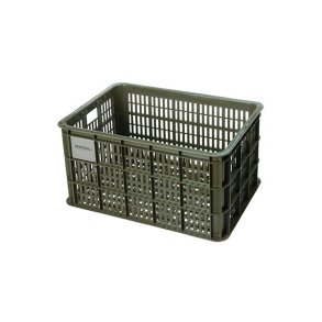 Cykelkasse Basil L 40,0 liters 39 x 49 x 26 cm - mosgr�n - genanvendt plast