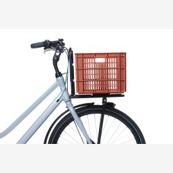 Recycled Cykelkasse Basil Crate L 40,0 liters 39 x 49 x 26 cm - terra red